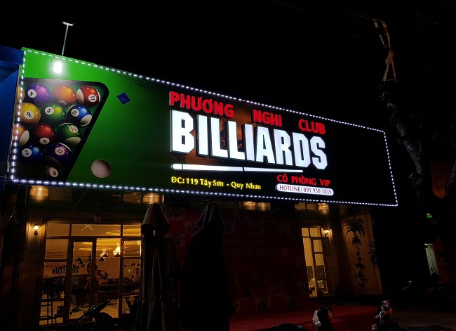 Mẫu Bảng Hiệu Bida Đẹp, Phong Cách Hiện Đại