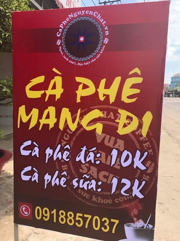 Mẫu Bảng Hiệu Cafe Mang Đi (Take Away) Đẹp, Ấn Tượng - Ảnh 6
