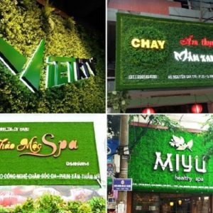 Bảng Hiệu Cỏ Nhân Tạo Đẹp, Mới Lạ Ấn Tượng Nhất