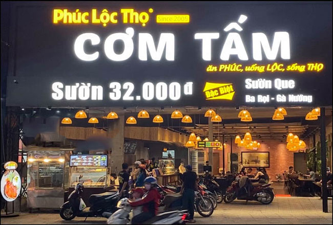 Mẫu Bảng Hiệu Cơm Tấm, Bình Dân Đẹp, Thu Hút