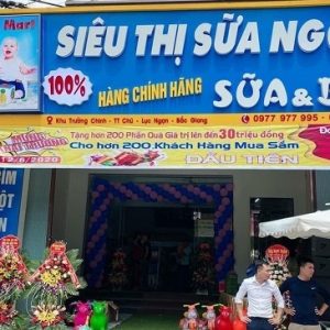 Mẫu Bảng Hiệu Cửa Hàng Bỉm Sữa Đẹp Nhất