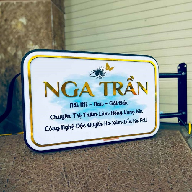Mẫu Bảng Hiệu Nail Mi Thiết Kế Đẹp, Ấn Tượng - Ảnh 5