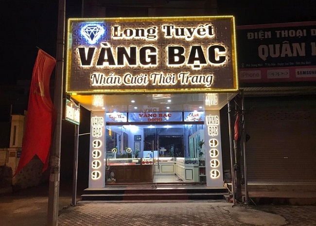 Mẫu Bảng Hiệu Tiệm Vàng Bạc Đẹp, Phong Thủy - Ảnh 15
