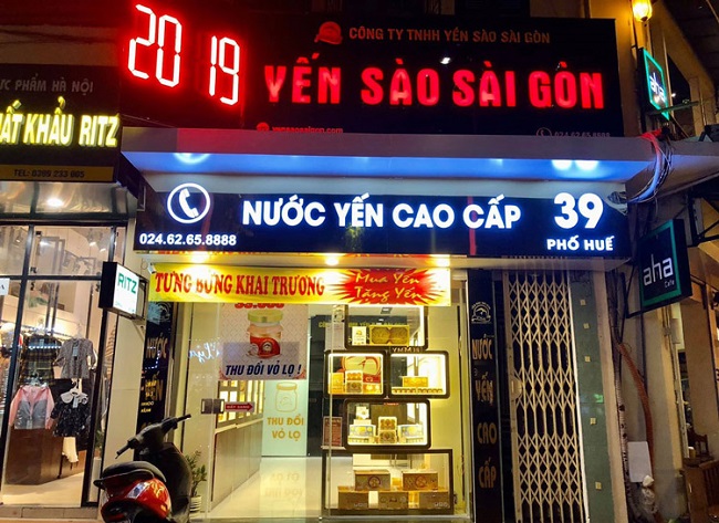 Bảng Hiệu Quảng Cáo Yến Sào Đẹp, Thiết Kế Sang Trọng