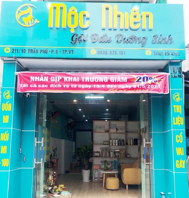 Mẫu Bảng Hiệu Gội Đầu Dưỡng Sinh Đẹp, Sang Trọng - Ảnh 5