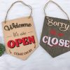 Mẫu Biển Open Close – Bảng Giờ Đóng Mở Cửa Đẹp