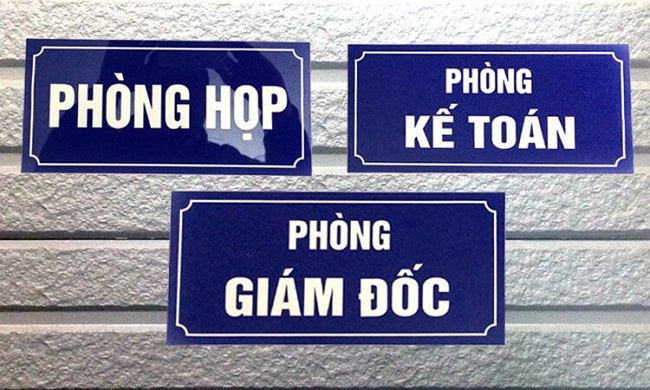 Làm Biển Phòng Ban, Bảng Tên Phòng | Mẫu Đẹp - Ảnh 5