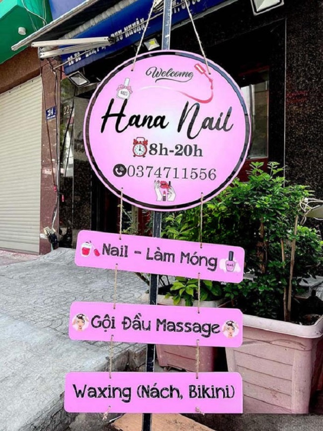 Mẫu Bảng Hiệu Nail Mi Thiết Kế Đẹp, Ấn Tượng - Ảnh 4