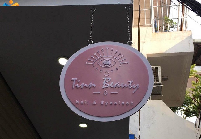 Mẫu Bảng Hiệu Nail Mi Thiết Kế Đẹp, Ấn Tượng - Ảnh 3