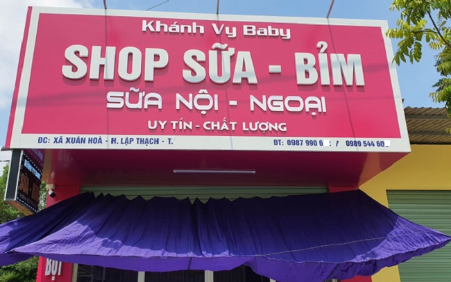Mẫu Bảng Hiệu Cửa Hàng Bỉm Sữa Đẹp Nhất - Ảnh 10