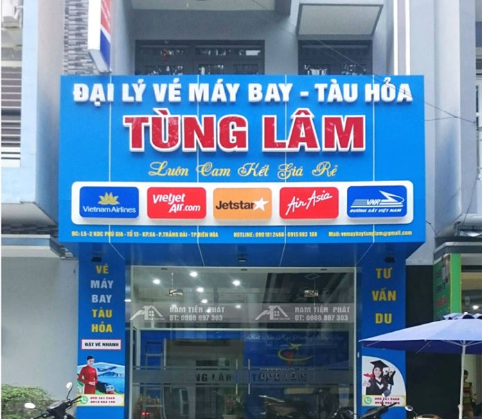 Mẫu Bảng Hiệu Phòng Bán Vé Máy Bay Chuyên Nghiệp - Ảnh 5