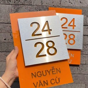 Biển số nhà Mica