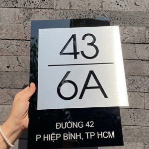 Biển số nhà Mica