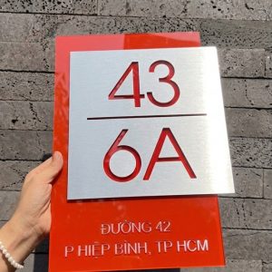 Biển số nhà Mica