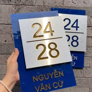 Biển số nhà Mica