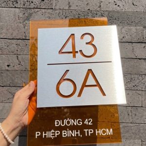 Biển số nhà Mica