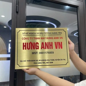 Alternative view of Biển công ty mica 21x30cm